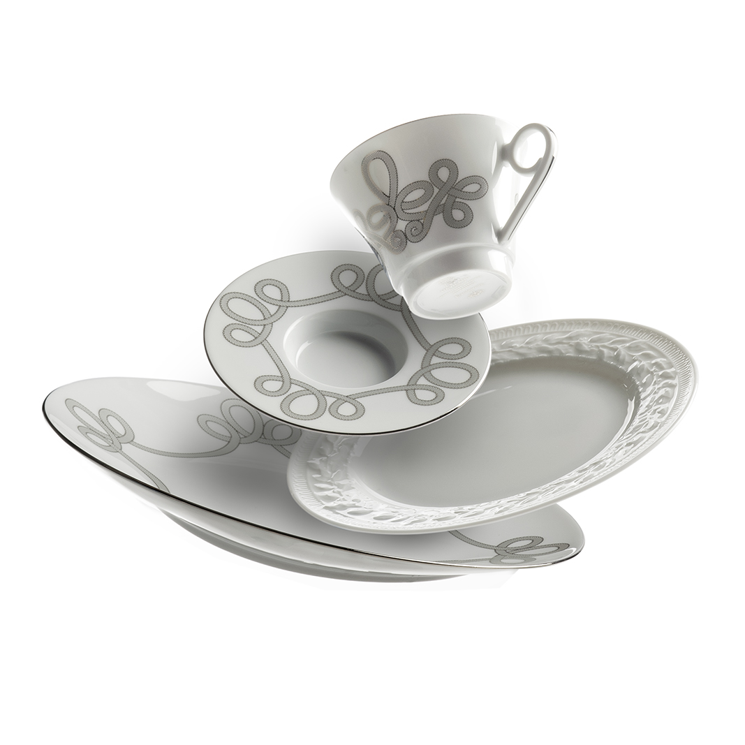 white china grey scroll pattern rachel neville for gracious home retail photography high end