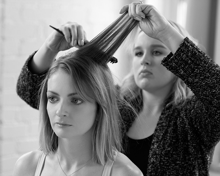Professional Makeup Artist Hair Stylist Alyssa Lorraine with Pilates Instructor Rosalind Moore Photo by Rachel Neville Photography