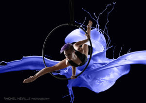blue paint splash hoop power dancer concept photography dance rachel neville nyc rachel neville photography