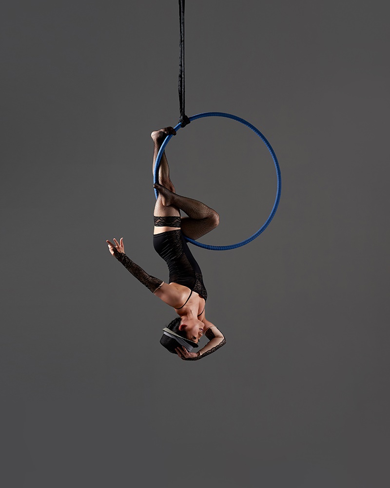 aerial hoop photography Rachel Neville cabaret style 